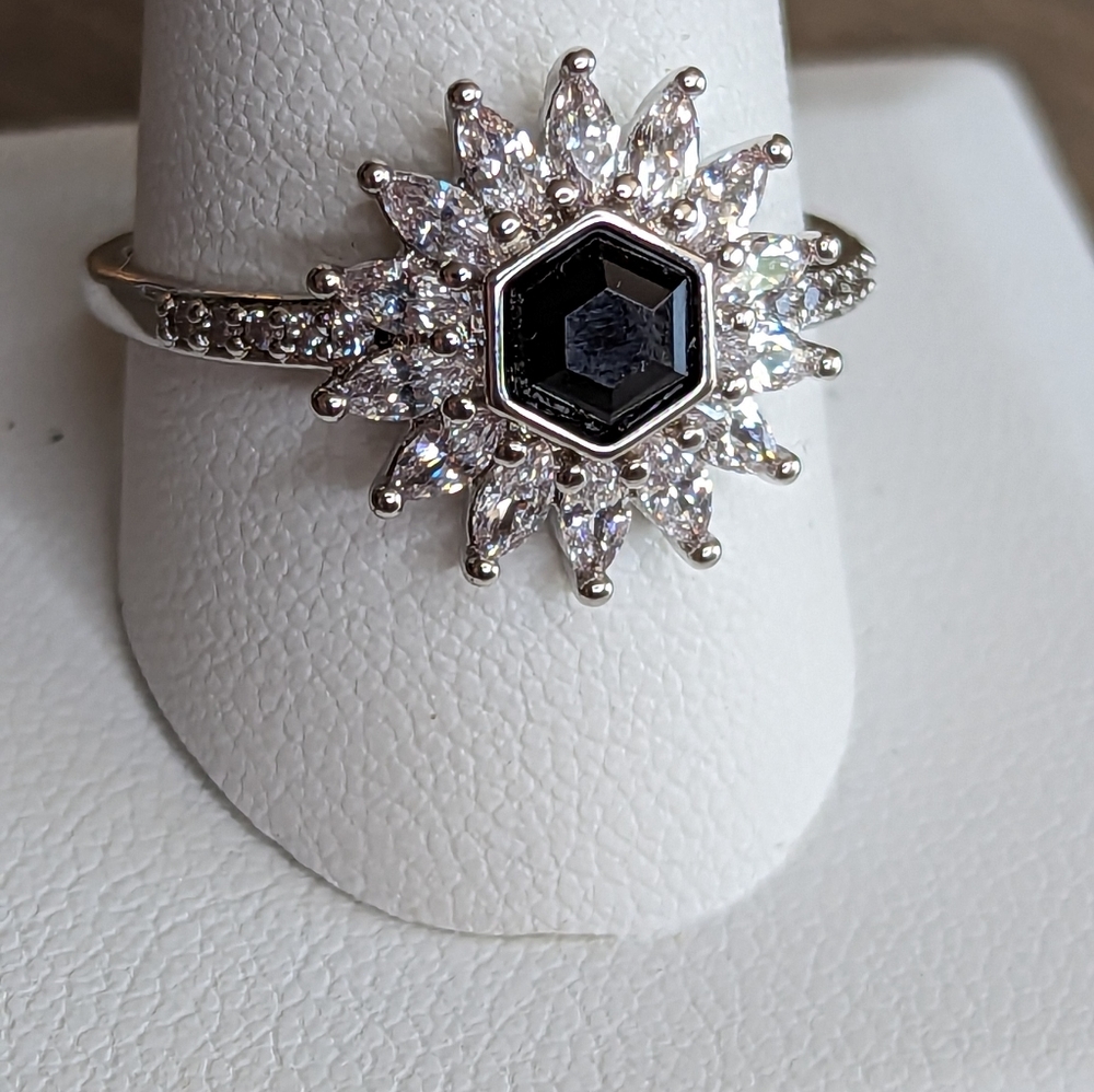 Bomb Party - size 11 ring - "Sunburst of Sparkle"